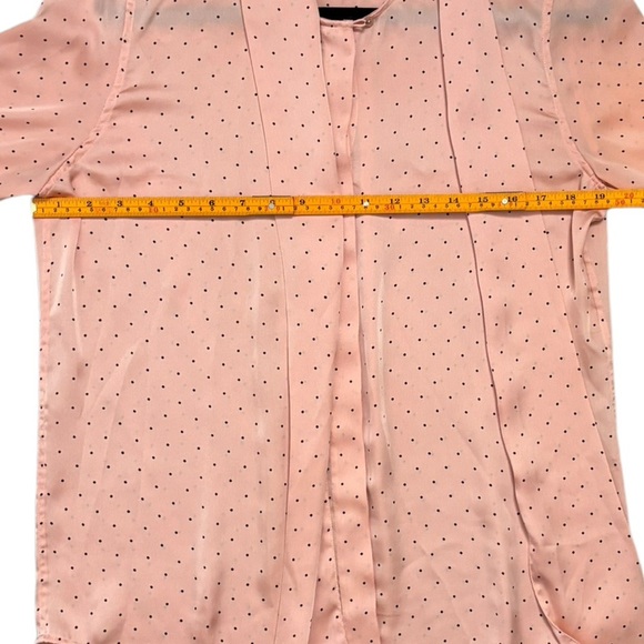 Equipment Womens Luis Blouse Medium in Rose Black Polka Dot - Picture 8 of 9